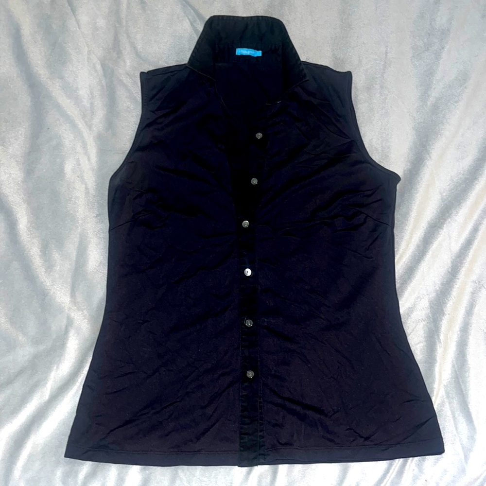 J. McLaughlin Button Up Sleeveless Top